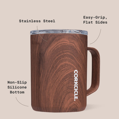 Corkcicle inside wide mouth view showing easy pouring and cleaning access