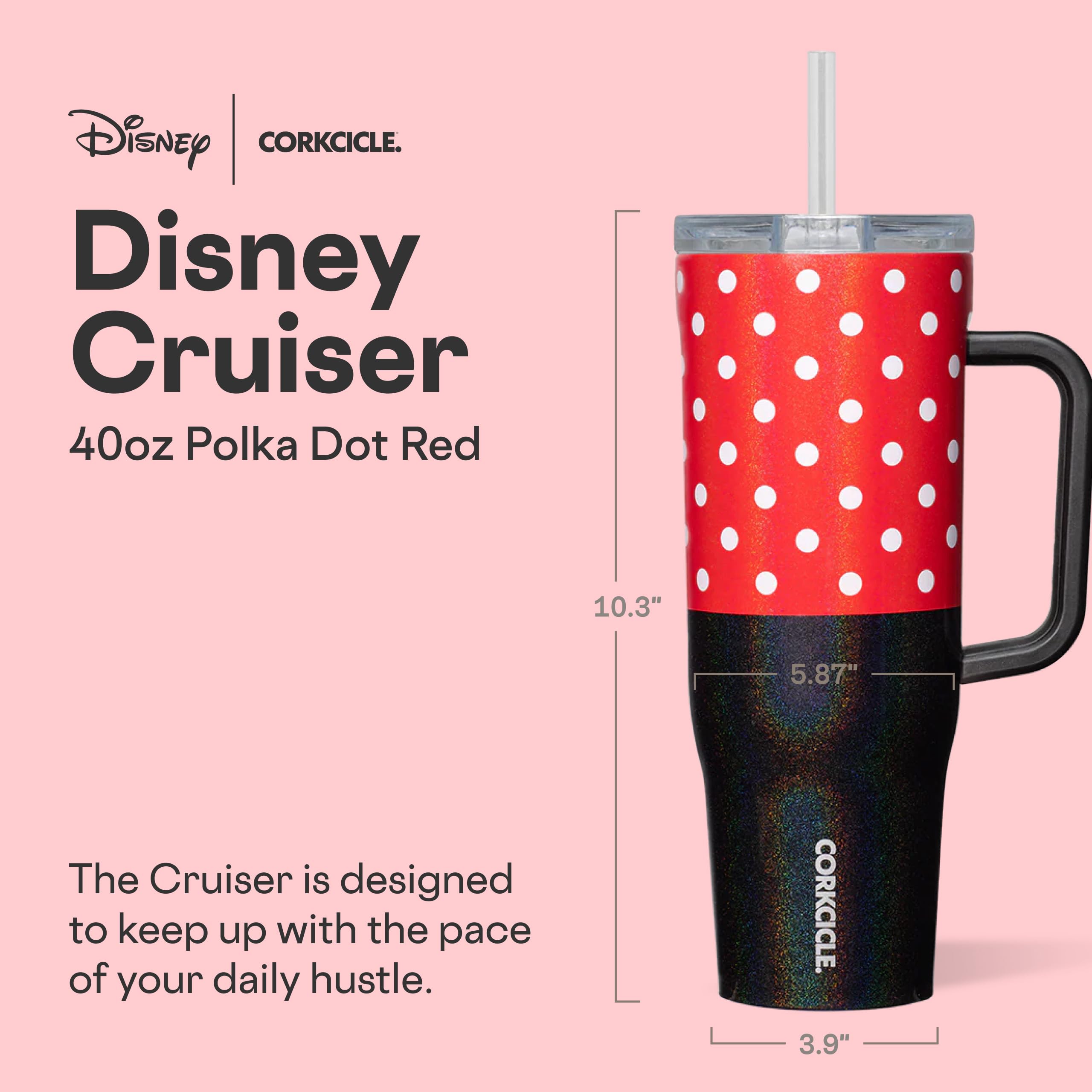 Corkcicle handle close-up demonstrating secure grip and comfortable carry