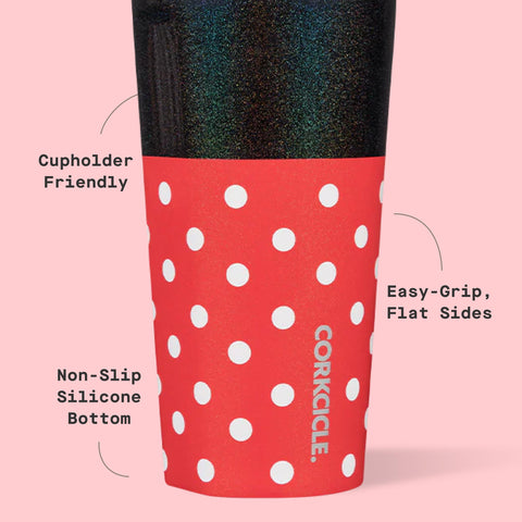 Corkcicle silicone base visible for non-slip surface protection