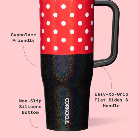Corkcicle wide mouth interior for easy filling and cleaning benefit
