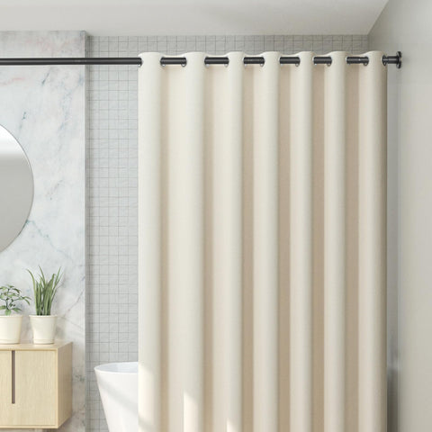 CorkLatta in a styled bathroom highlighting easy no-drill installation