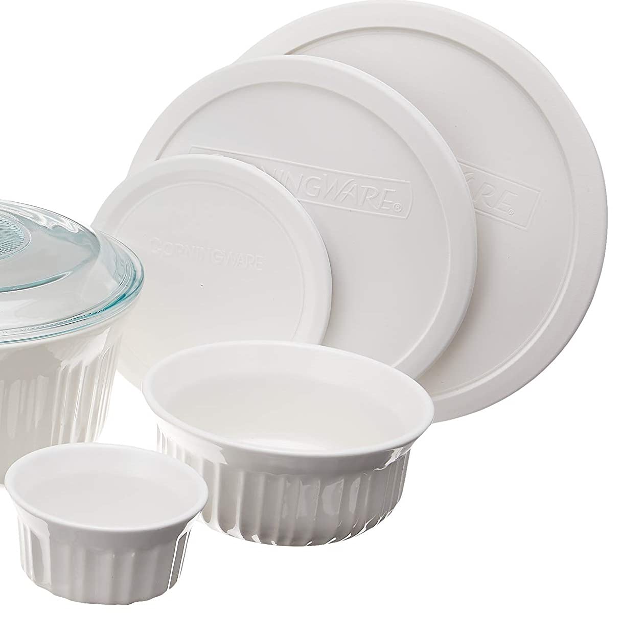 CorningWare close-up of ramekin texture showing durable ceramic and easy-clean glossy surface