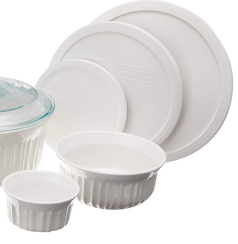 CorningWare close-up of ramekin texture showing durable ceramic and easy-clean glossy surface