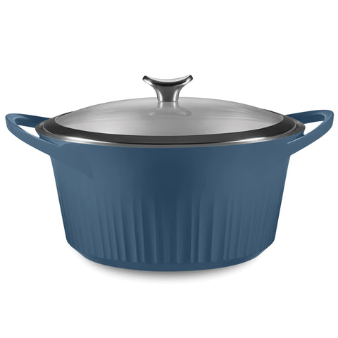 CorningWare QuickHeat front view showing sleek pot and lid for attractive serving