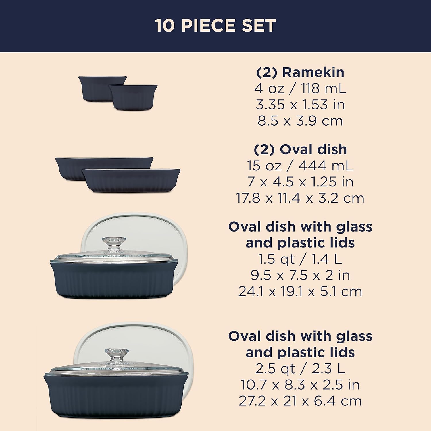 CorningWare close-up of fluted stoneware rim showing texture and even-heat benefit