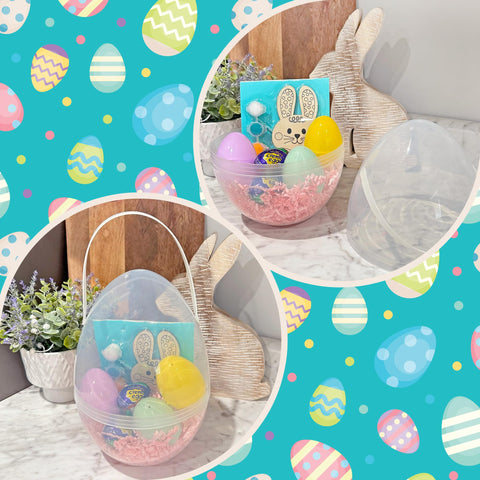 Cornucopia Brands egg held by hand to show scale and generous interior volume