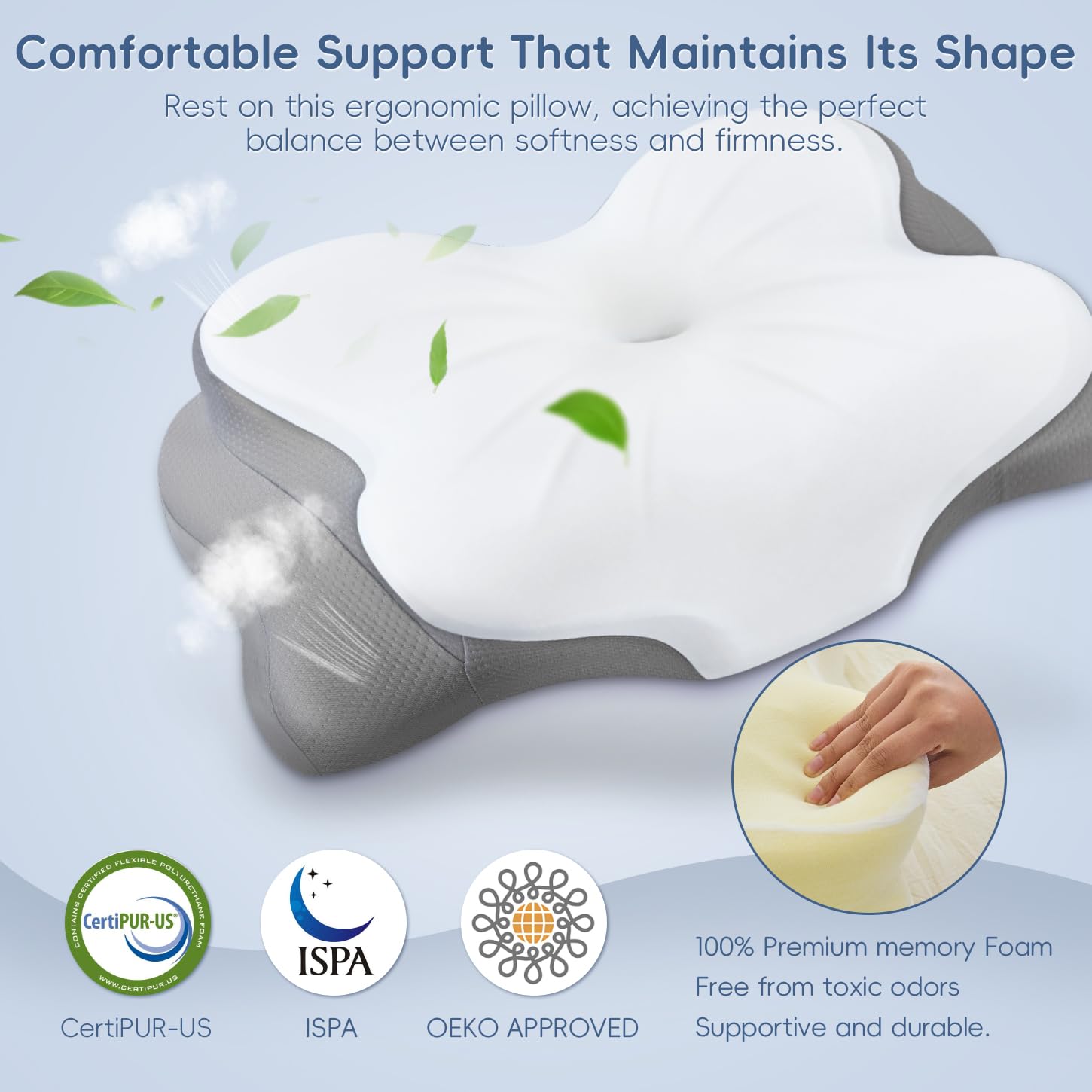 CosBed hands removing cover to show washable hygiene convenience