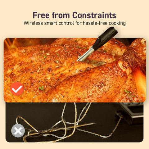Cosori retail packaging with probes and charging cable, ready as a gift for cooks