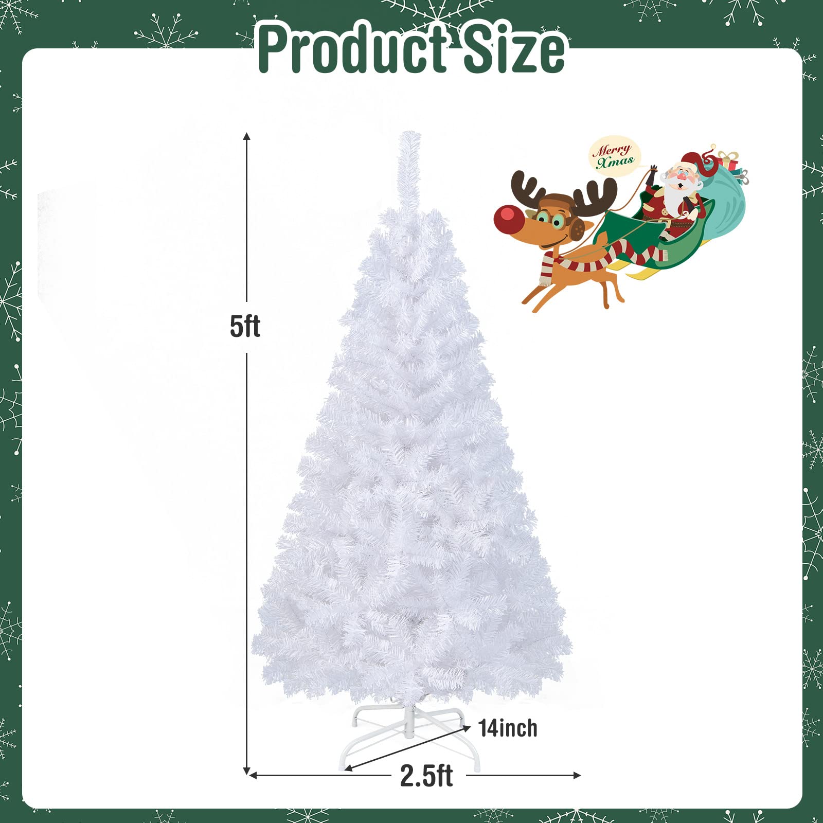 COSTWAY tree disassembled and packed showing easy storage and transport