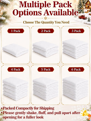 Cosweet snow blanket used as a tree skirt creating a polished display