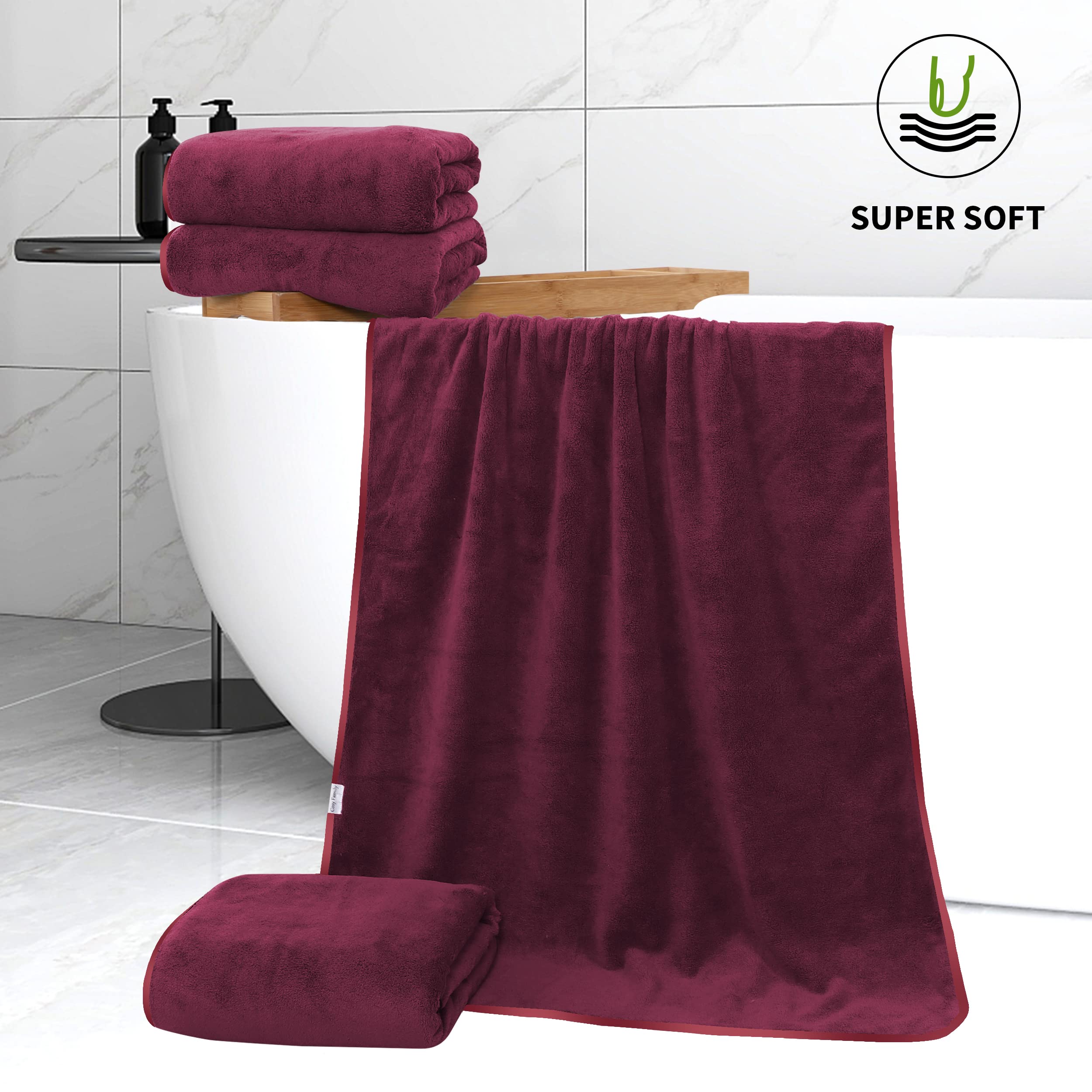 Cosy Family towel packed inside travel bag showing compactness and portability