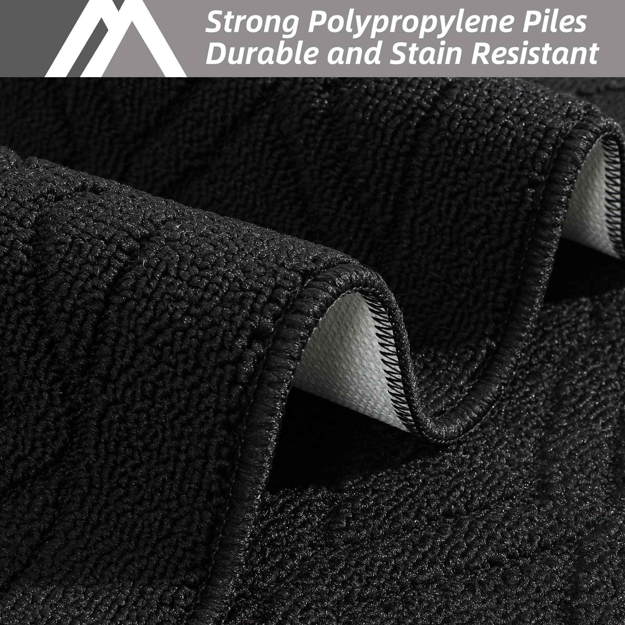 Close-up of COSY HOMEER polypropylene texture highlighting stain resistance benefit