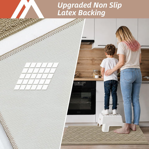 COSY HOMEER rug placed at sink showing cushioning and anti-fatigue benefit