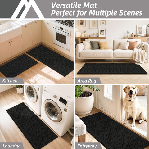 COSY HOMEER mat with foot for scale showing true size and cushioning benefit