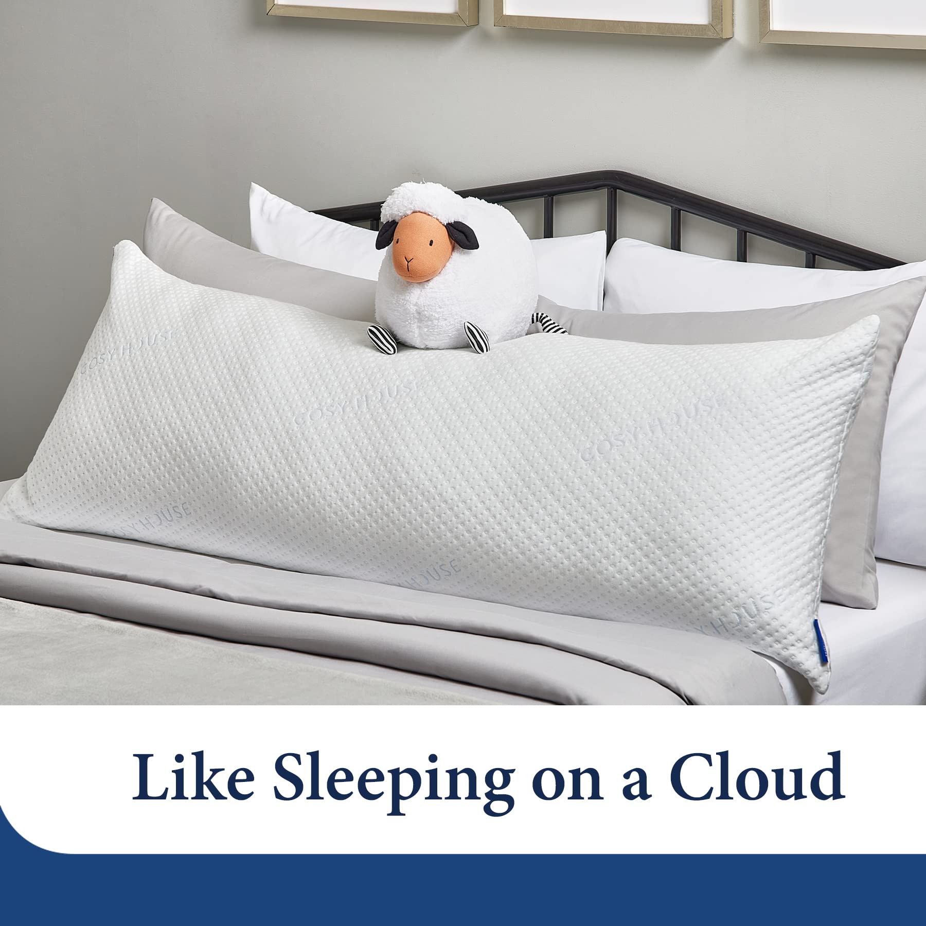 Cosy House Collection on bed demonstrating side-sleeper alignment benefit