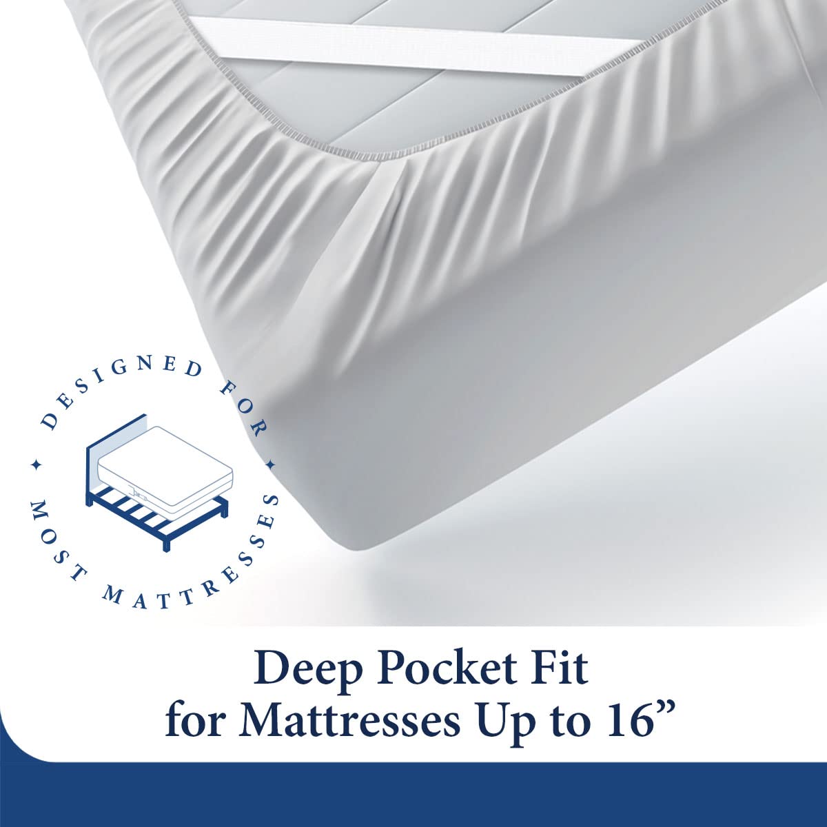 Cosy House Collection pillowcase envelope closure on pillow, keeps pillow secure overnight