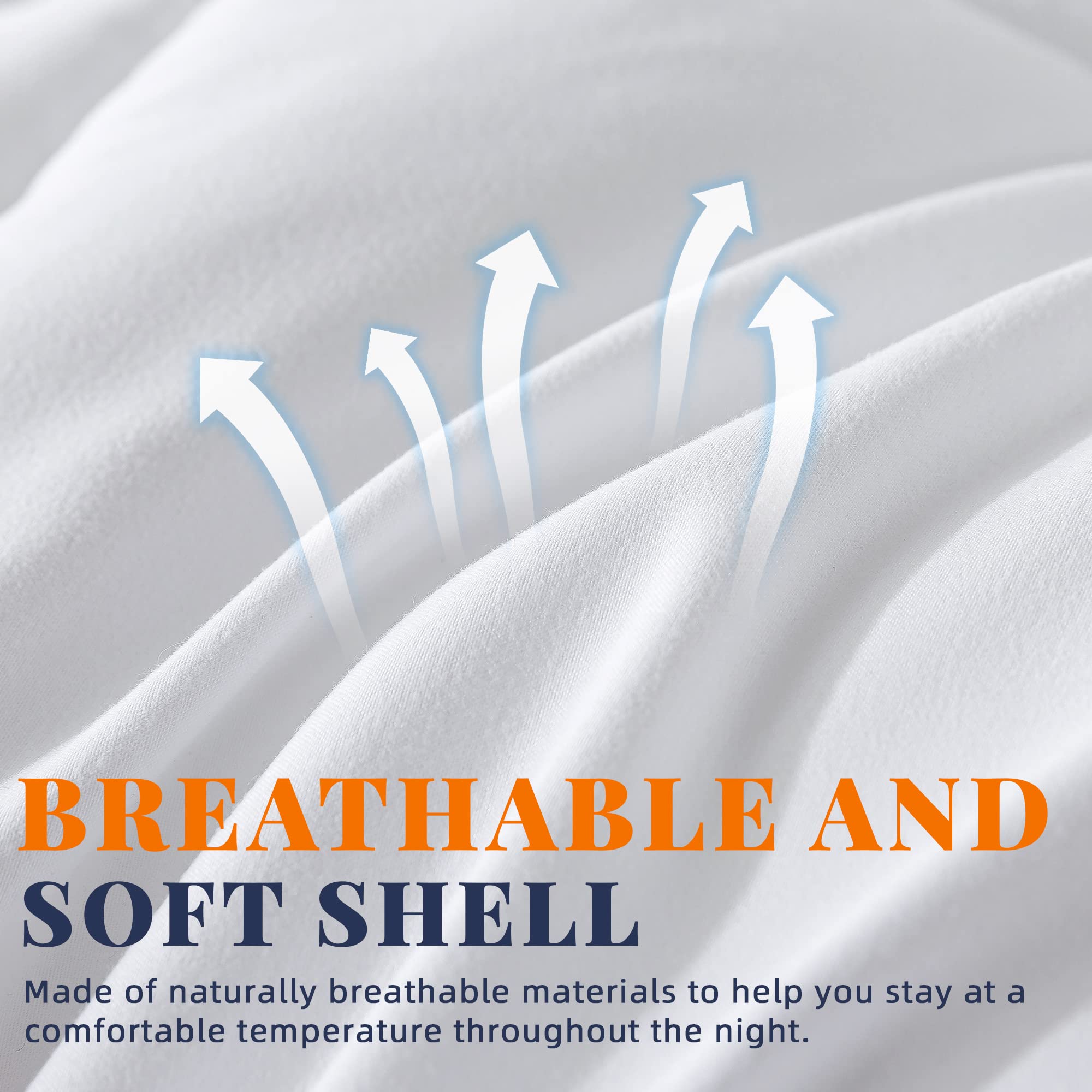 Cosybay comforter on a styled bed illustrating lightweight warmth and modern bedroom appeal