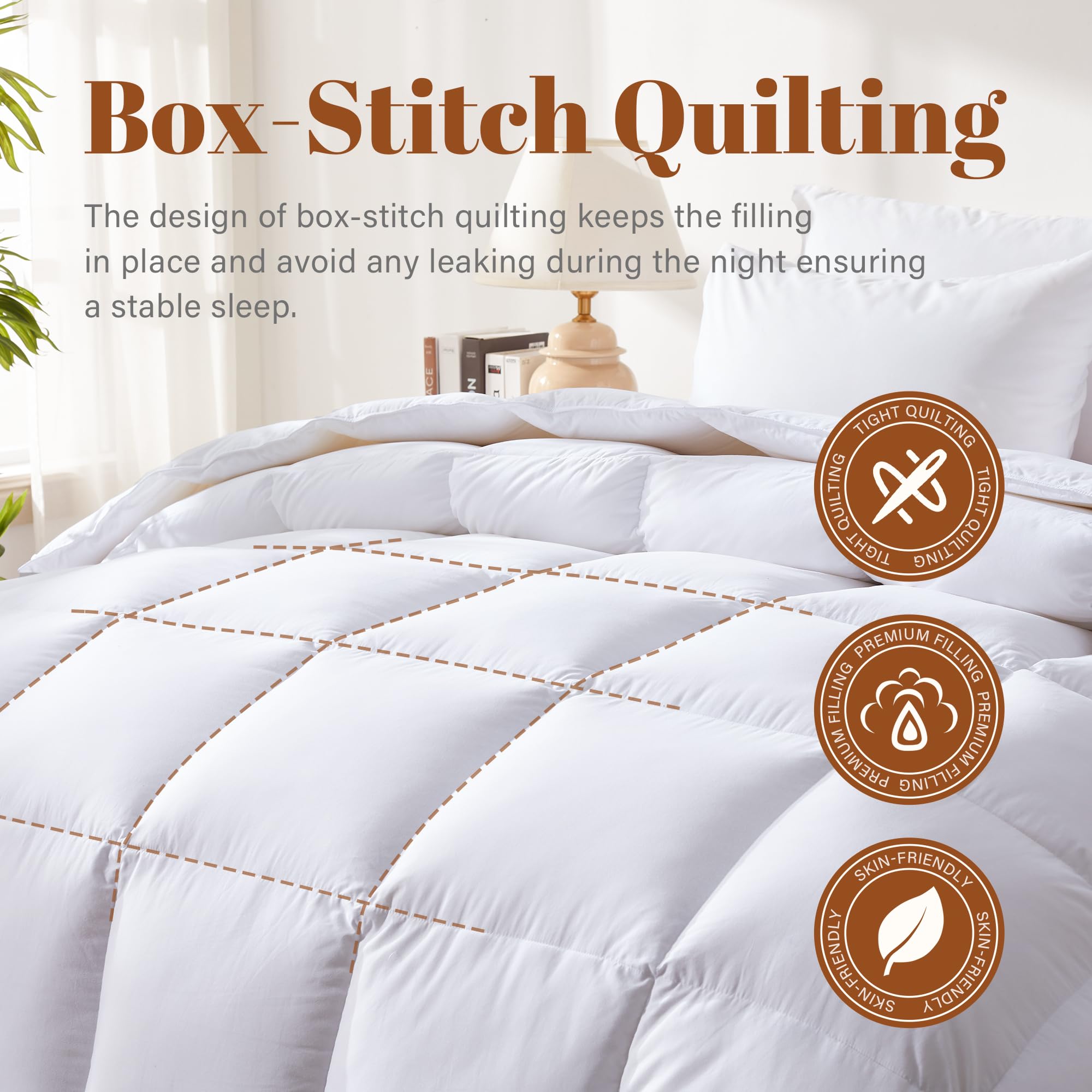 Cosybay corner tabs closeup aiding secure attachment to a duvet cover
