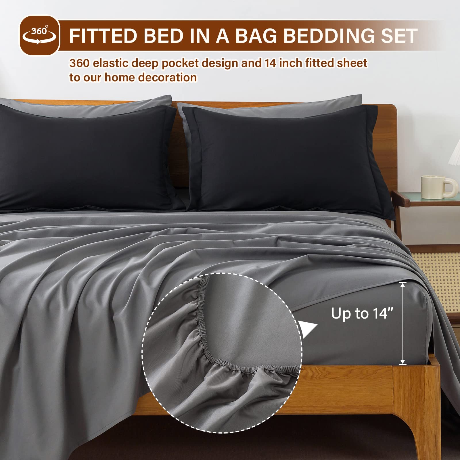 Cosybay fitted sheet on mattress showing scale and snug, anti-slip fit