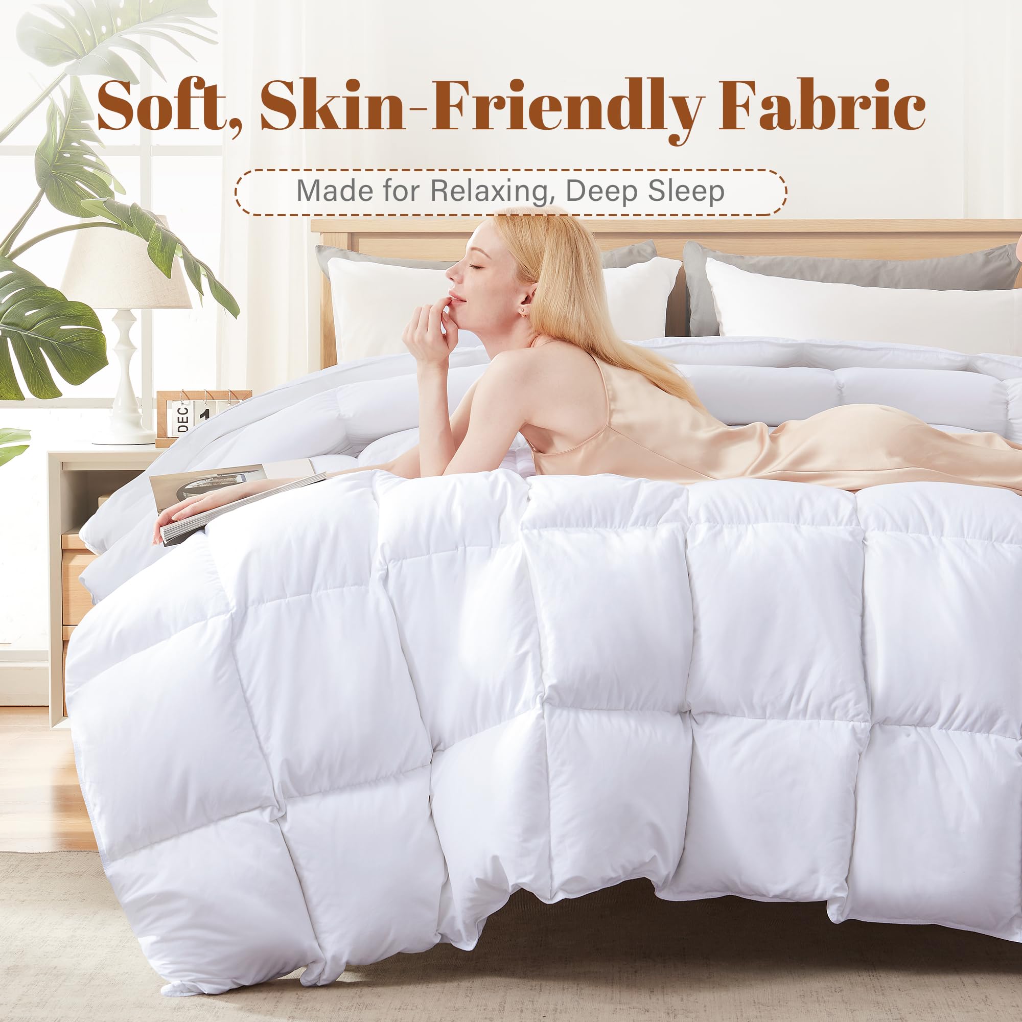 Cosybay twin comforter next to ruler showing size and scale benefit: accurate fit