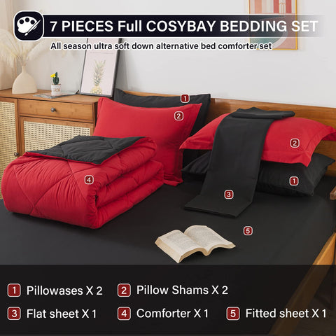 Cosybay comforter on mattress to show full size coverage and scale