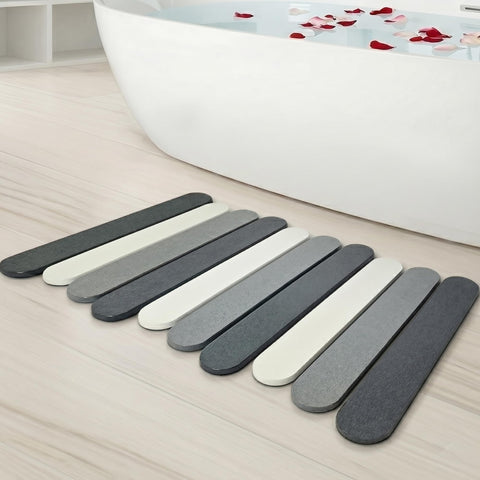 CosyVine stone mat front view showing clean edges and fast-dry benefit