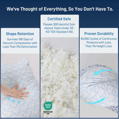 Cotelovo OEKO-TEX and washable label close-up indicating certified safety and simple care benefits