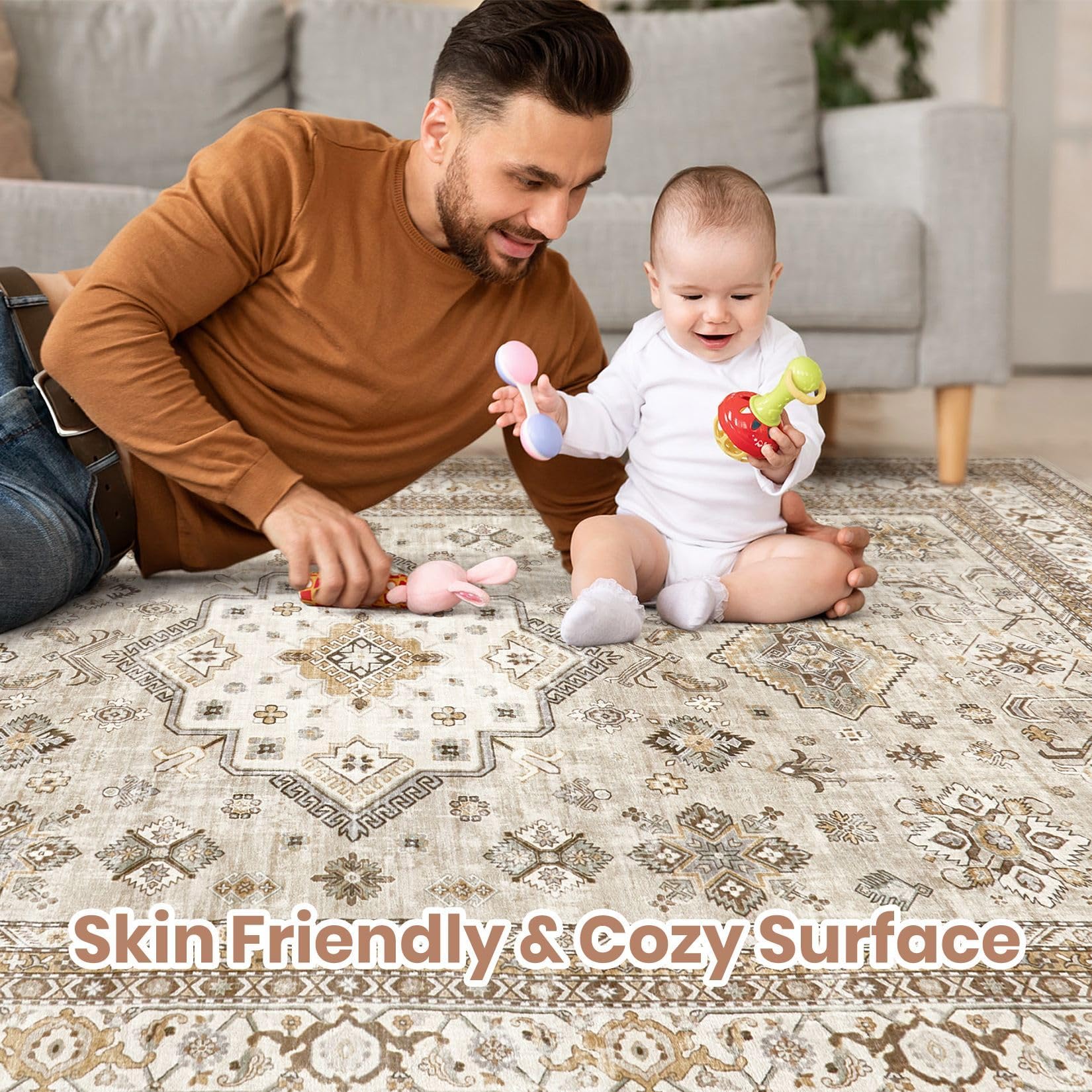 cotiled styled in living room demonstrating decor compatibility benefit