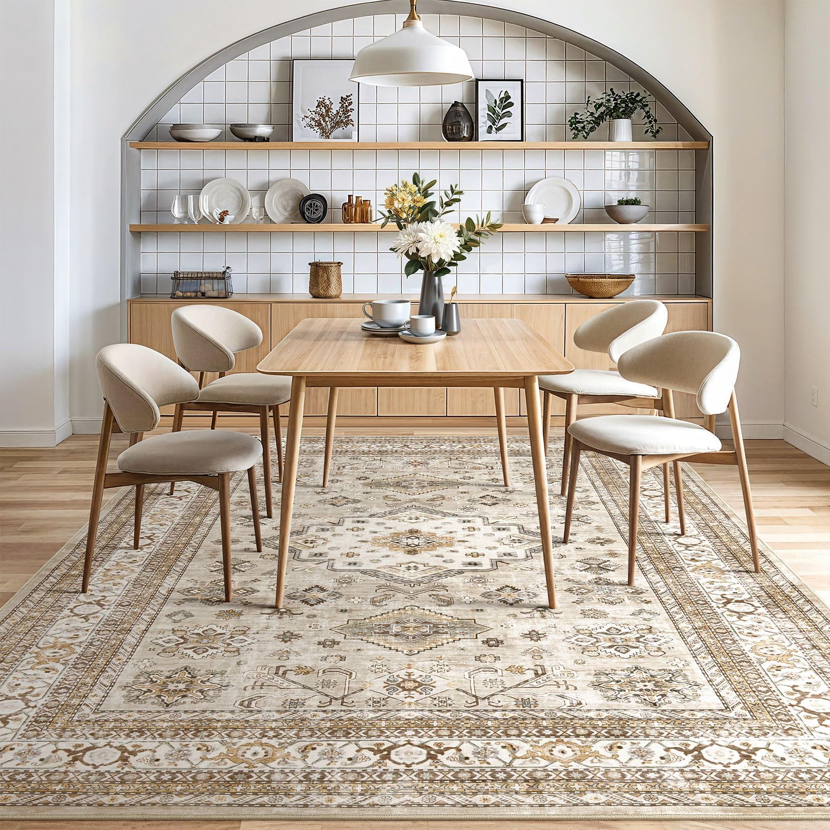 cotiled with children and pet showing family-friendly comfort