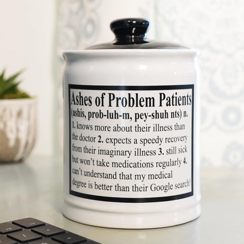 Cottage Creek jar next to a coffee mug showing size and scale for placement