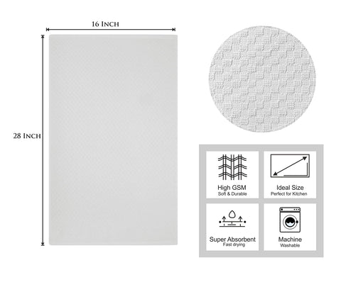COTTON CRAFT waffle-terry texture close-up highlighting superior absorbency