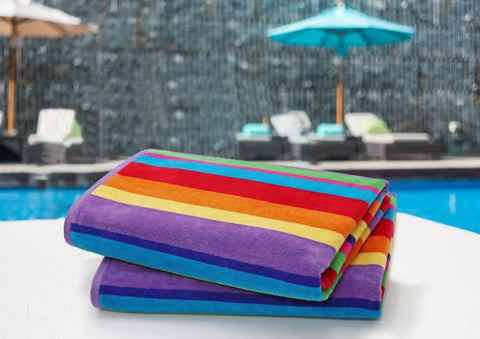 COTTON CRAFT close-up of jacquard weave texture, highlights soft plush feel and absorbency