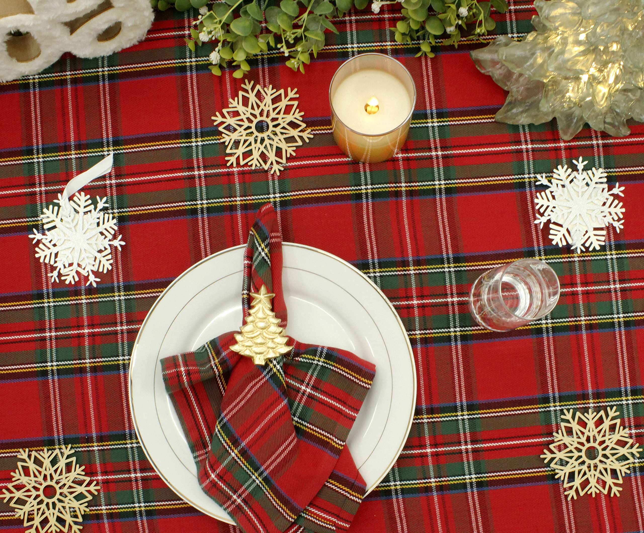 COTTON CRAFT styled in a kitchen with garland showing cozy farmhouse charm