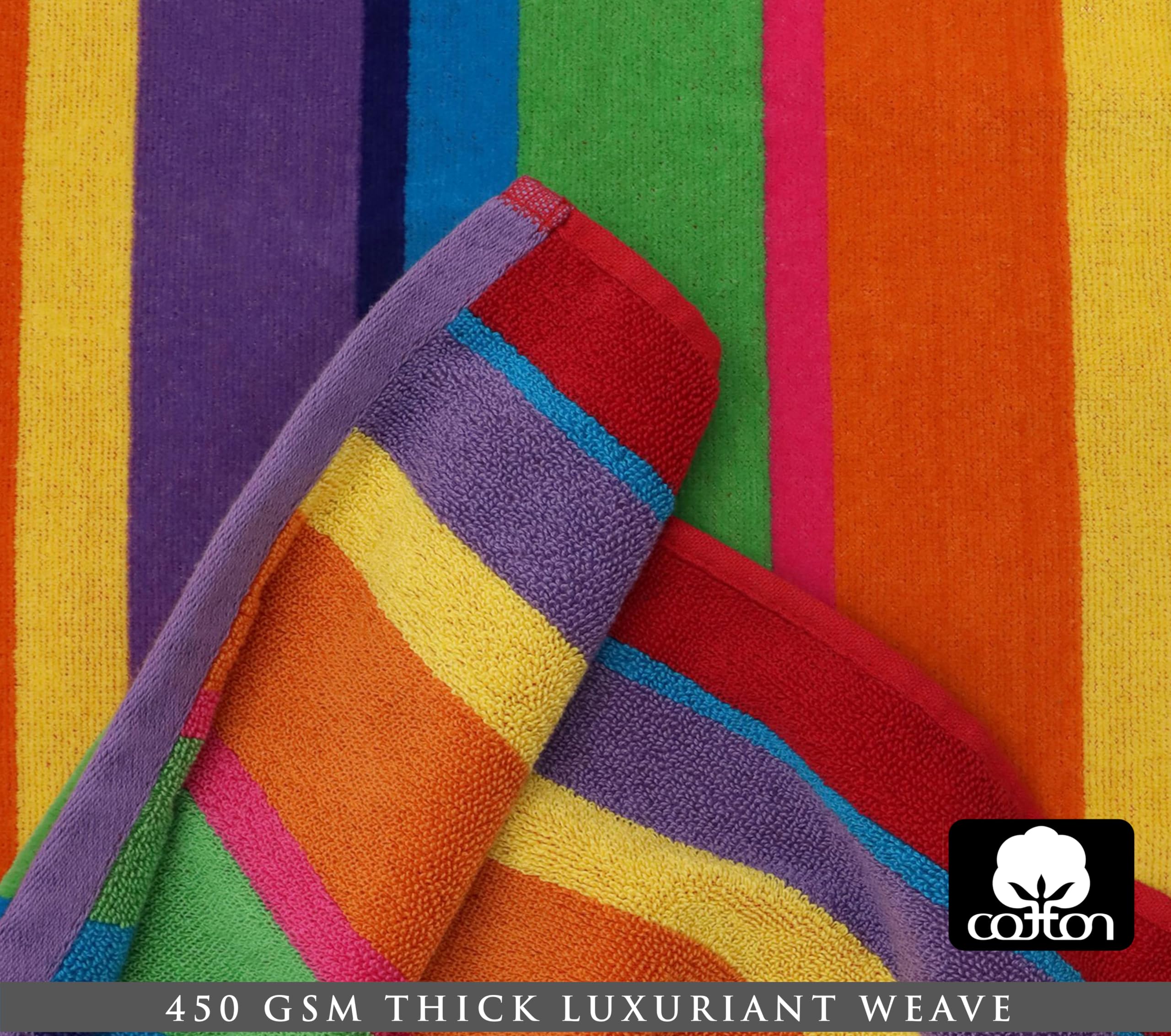 COTTON CRAFT neatly folded two-towel stack, conveys compact packing and set convenience