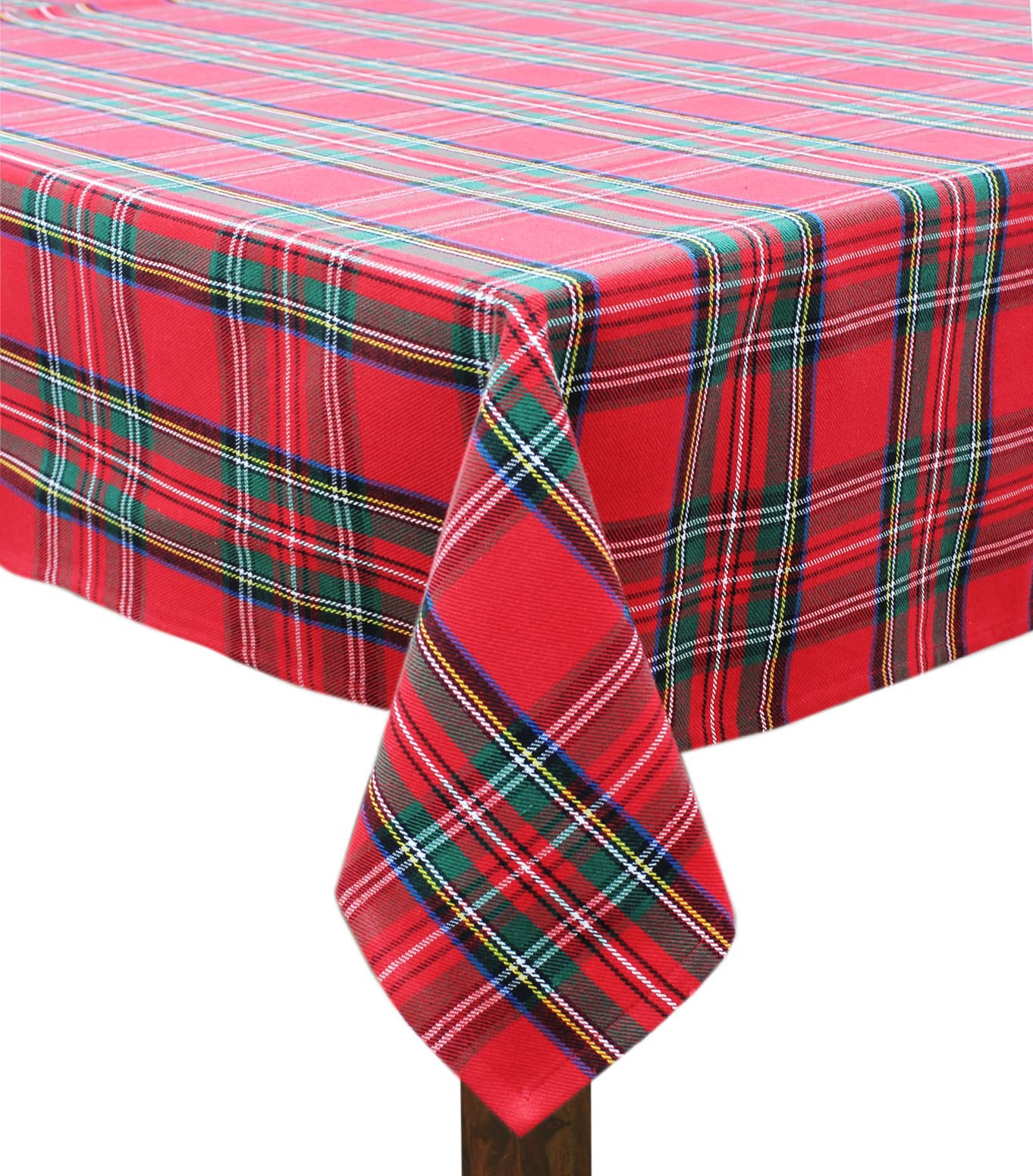COTTON CRAFT front flat lay showing full tartan pattern and festive appeal