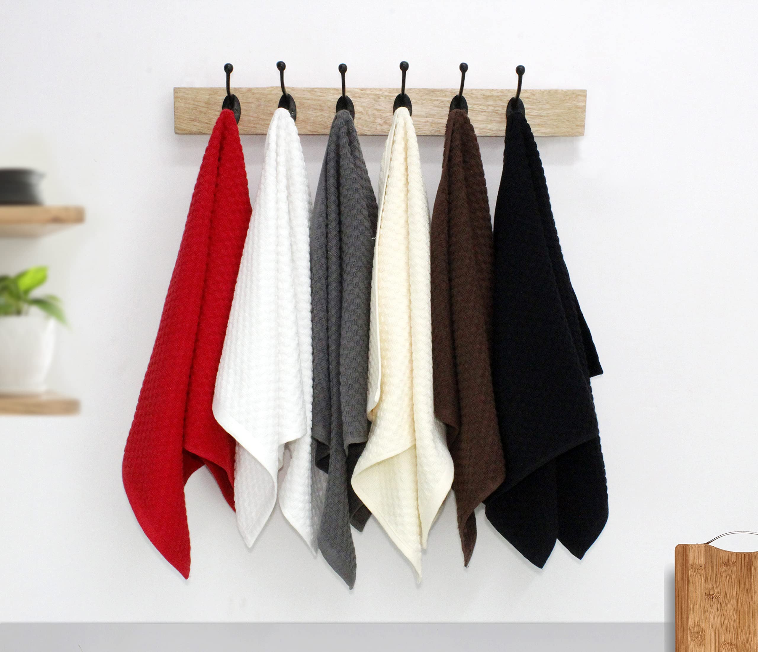COTTON CRAFT towels styled in kitchen highlighting aesthetic and utility benefit