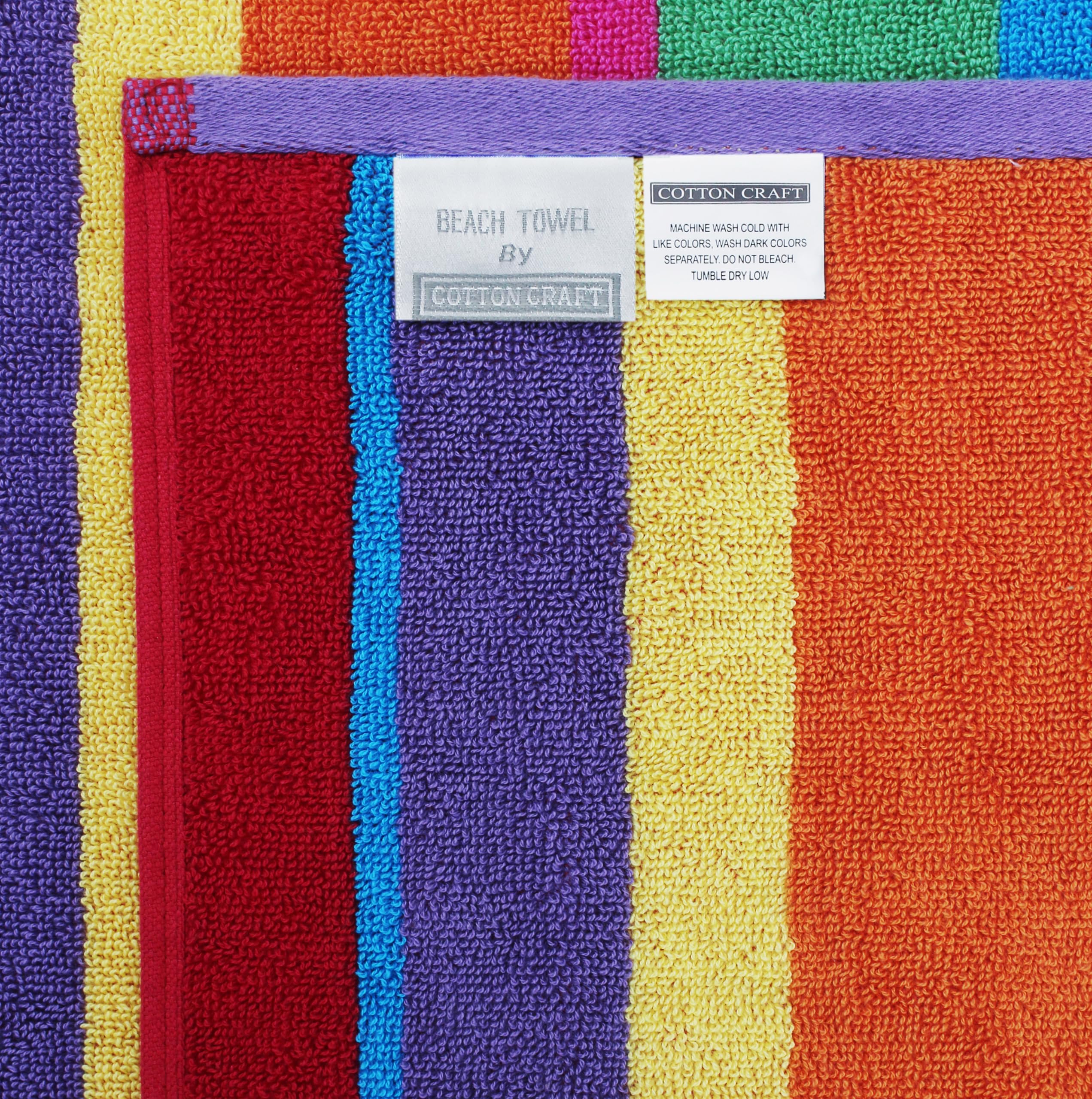 COTTON CRAFT care label close-up in machine, reassures easy washing and dryer-safe benefit