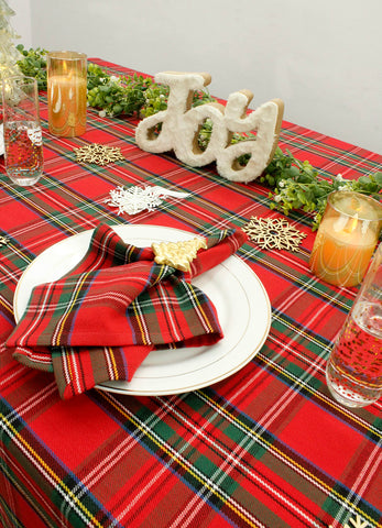 COTTON CRAFT on dining table with plates showing stylish holiday presentation