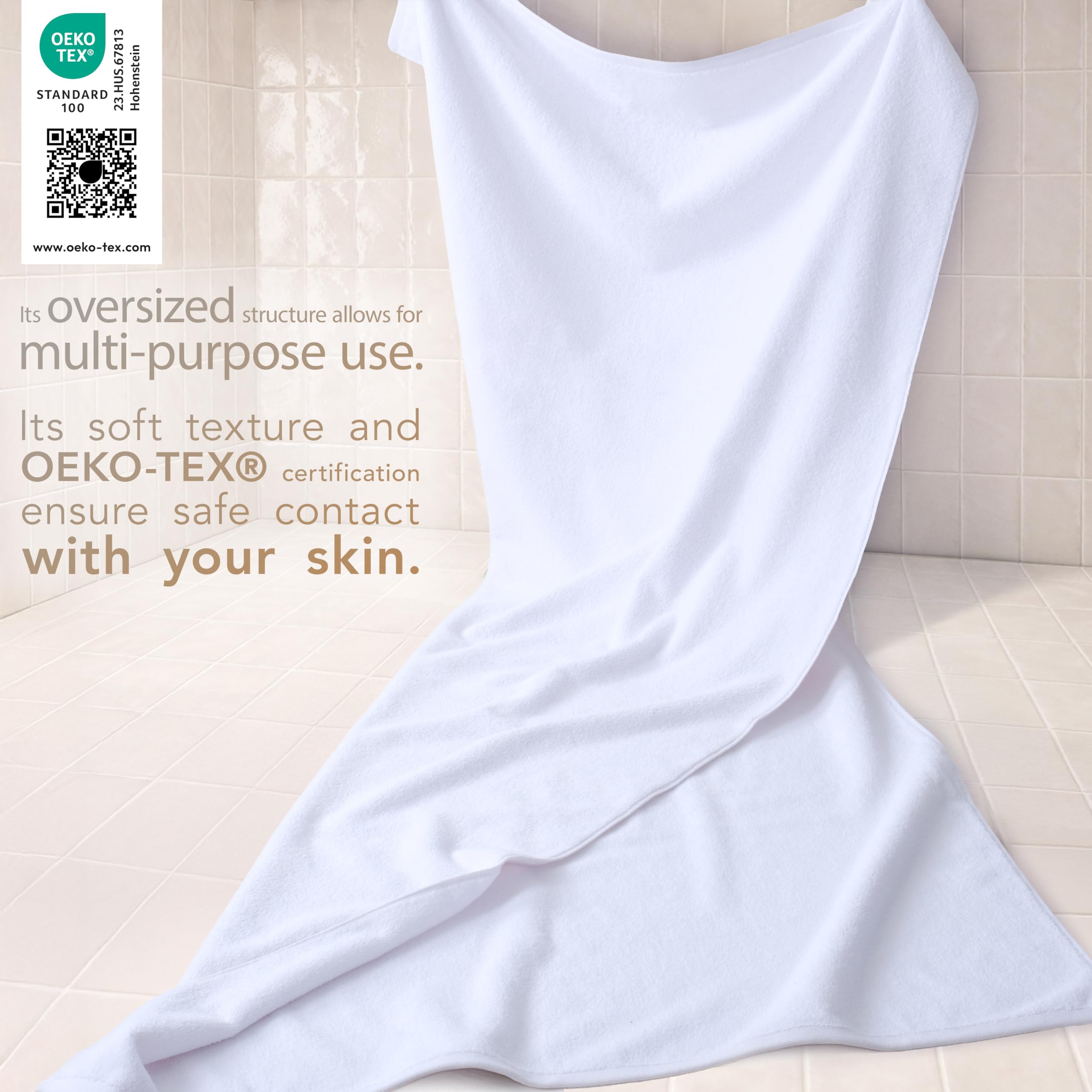 Cotton Paradise double-stitched hem detail displaying reinforced durability and long life