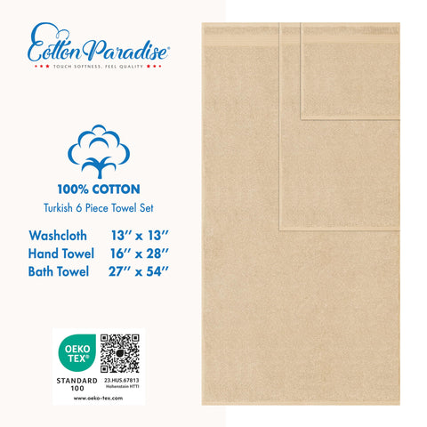Cotton Paradise hand towels hanging on rack, easy-access convenience