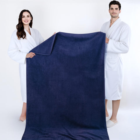 Cotton Paradise hanging on bathroom rail conveying quick-dry airflow and everyday elegance
