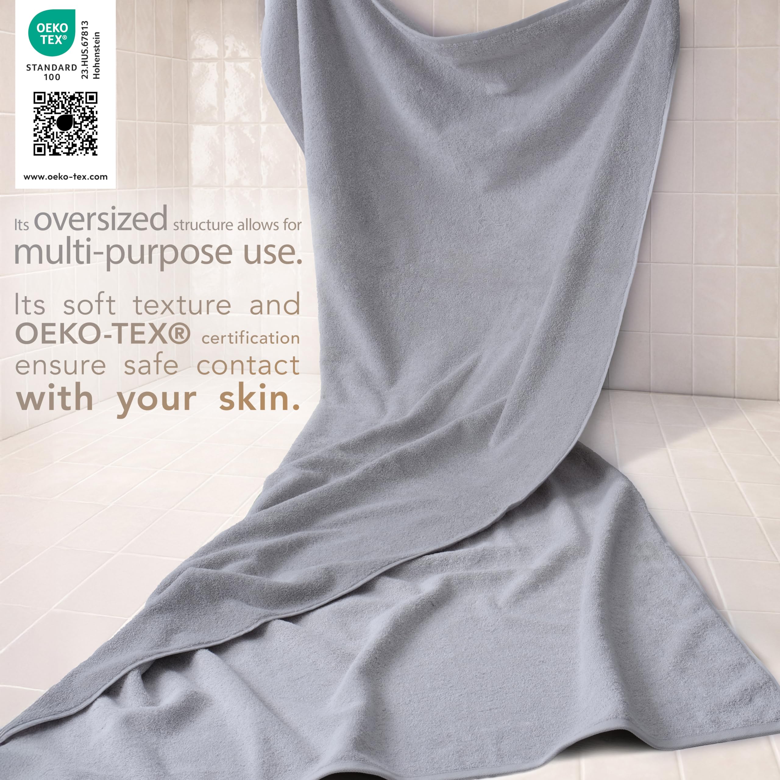 Cotton Paradise hem stitch detail showing double-stitched durability and strength