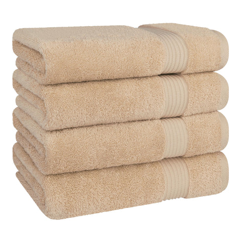 Cotton Paradise towels hanging in bathroom conveying spa-like comfort at home