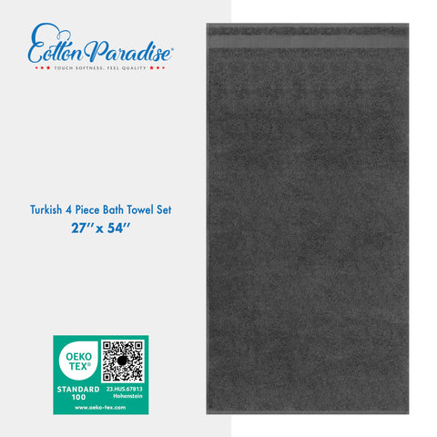 Person wrapped in Cotton Paradise towel demonstrating absorbency and cozy wrap