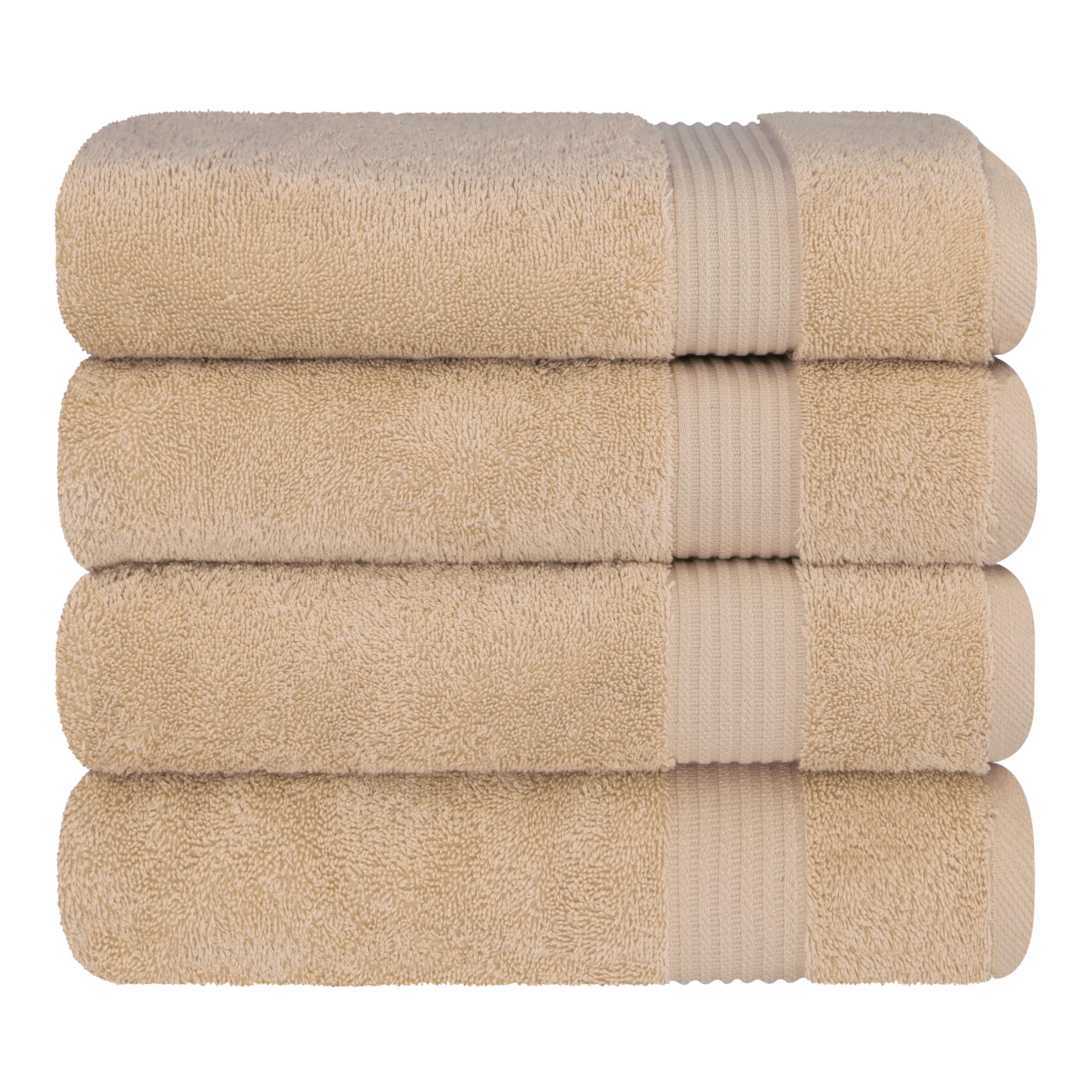 Cotton Paradise towel next to ruler showing 27x54 inches generous coverage