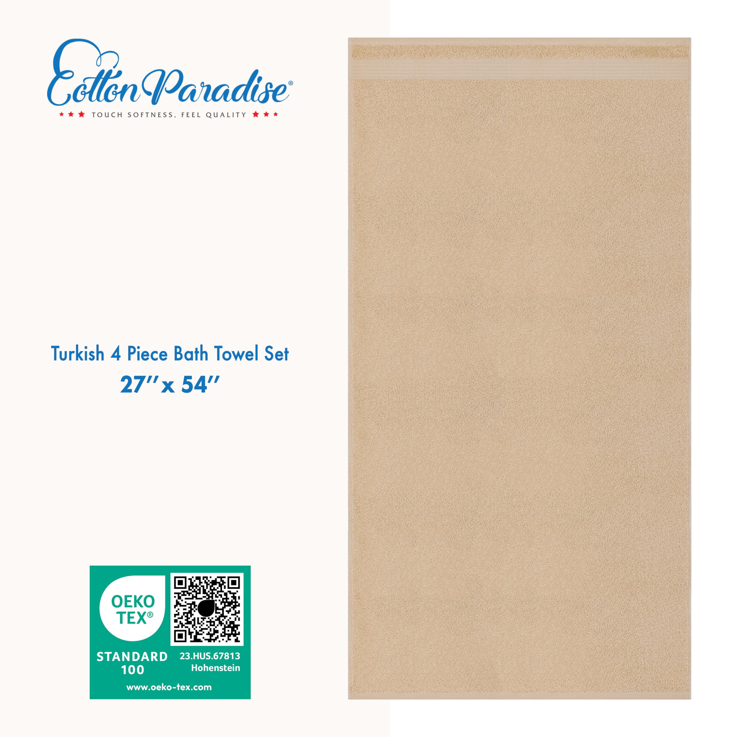 Cotton Paradise fabric texture showing 600 GSM weave for absorbency and softness