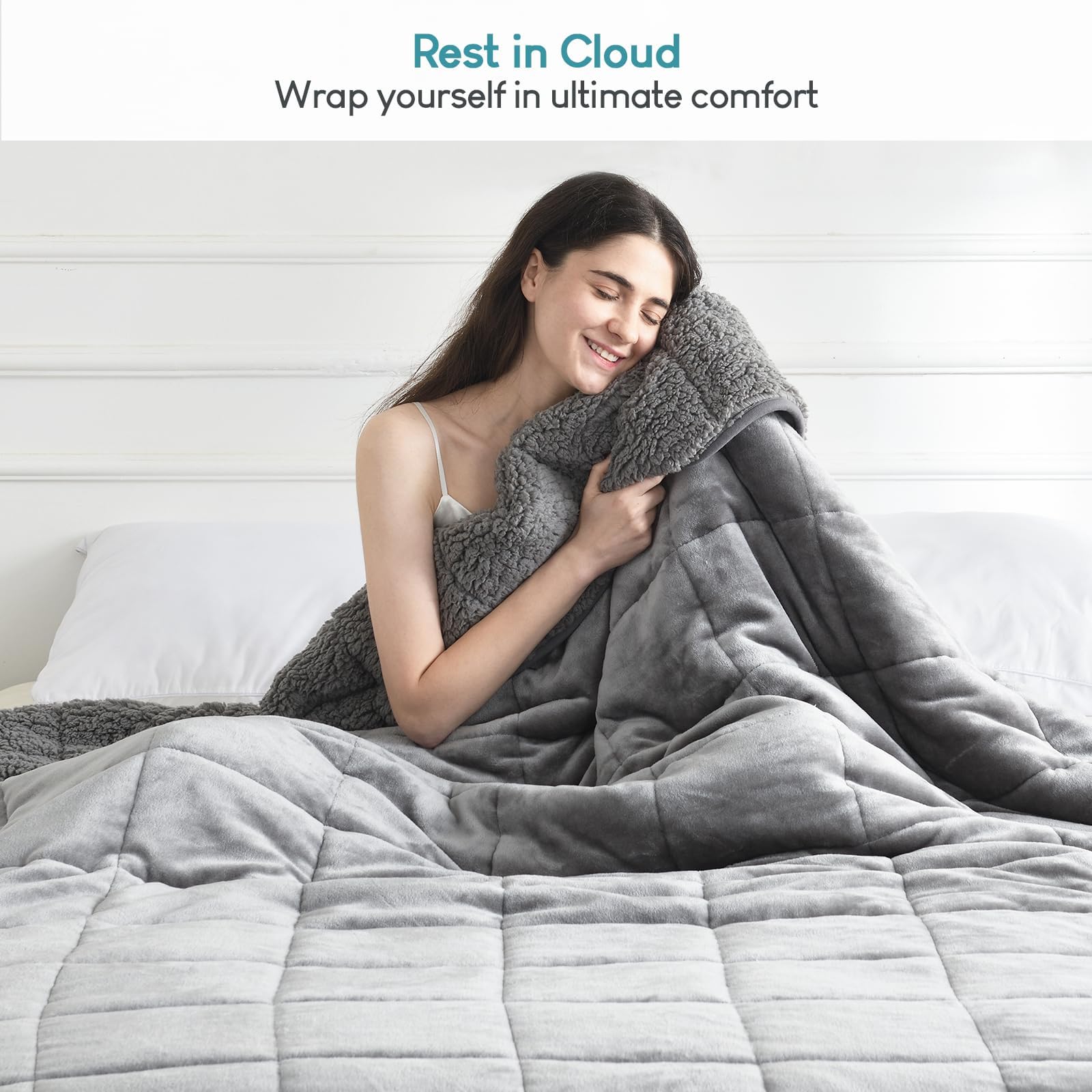 Cottonblue blanket on queen bed offering full-body coverage