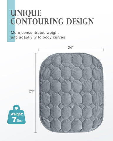 Cottonblue grid stitching detail that secures beads and ensures even pressure
