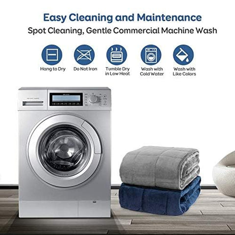 Cottonblue folded blanket showing compact storage convenience