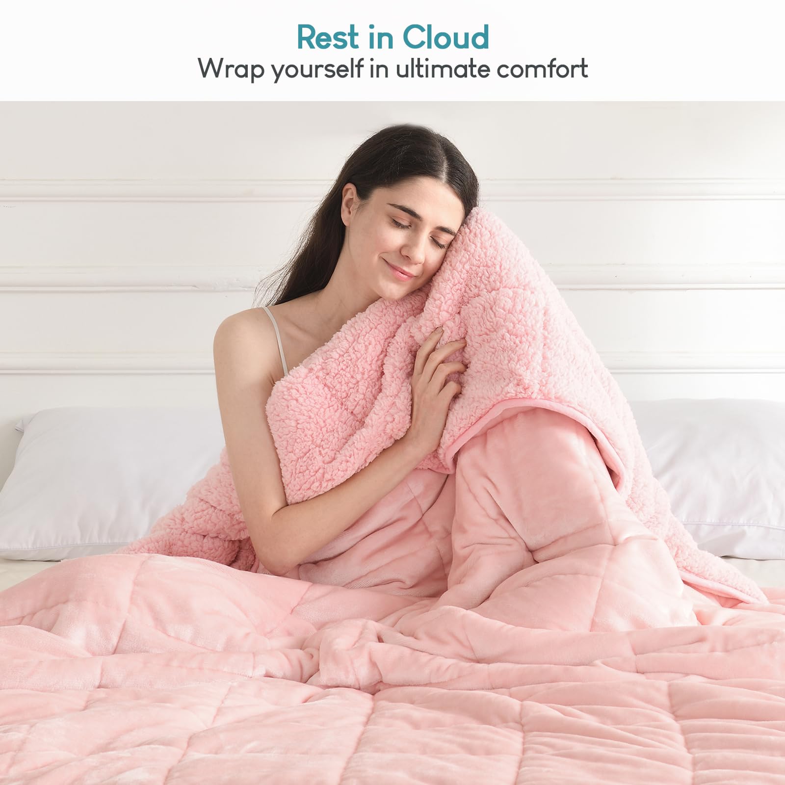 Cottonblue folded blanket in storage showing neat compactness for travel
